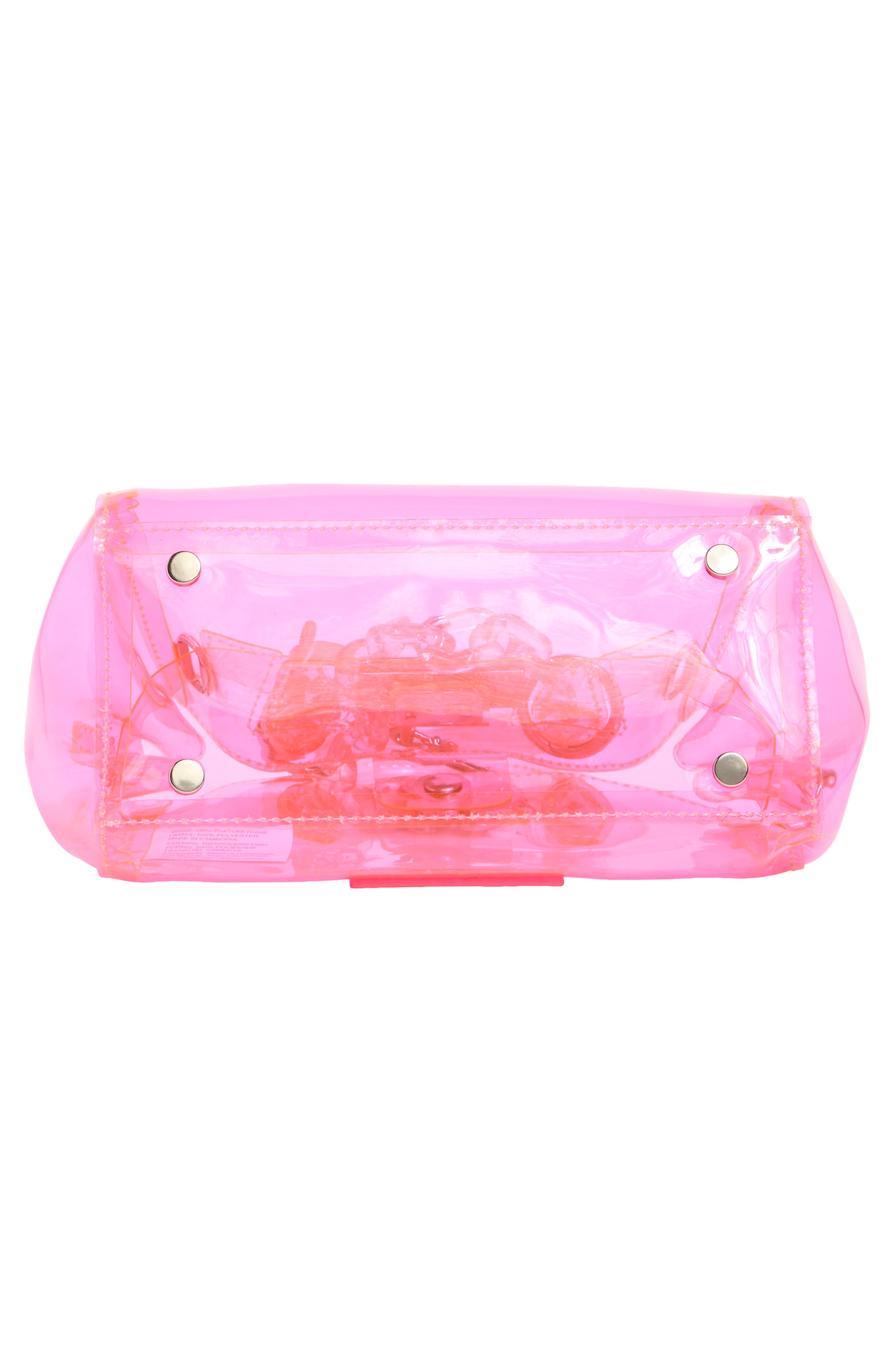 Gummy Mini Clear Jelly Tote, Alternate, color, PNK