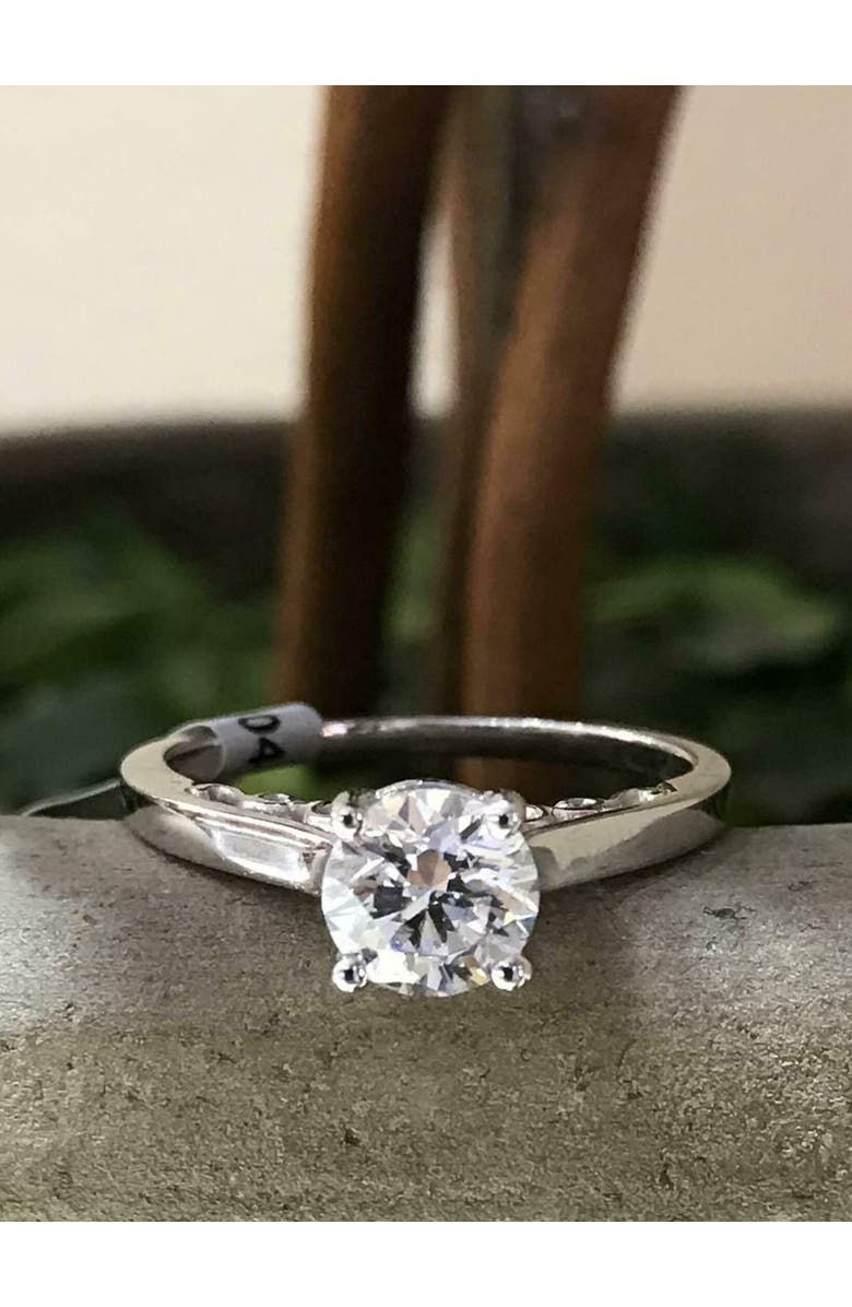 Bliss Diamond (G-H,SI1-I1) 1.02ct Diamond IGI Certified Engagement 14k Ring Lab Created, Alternate, color, 
