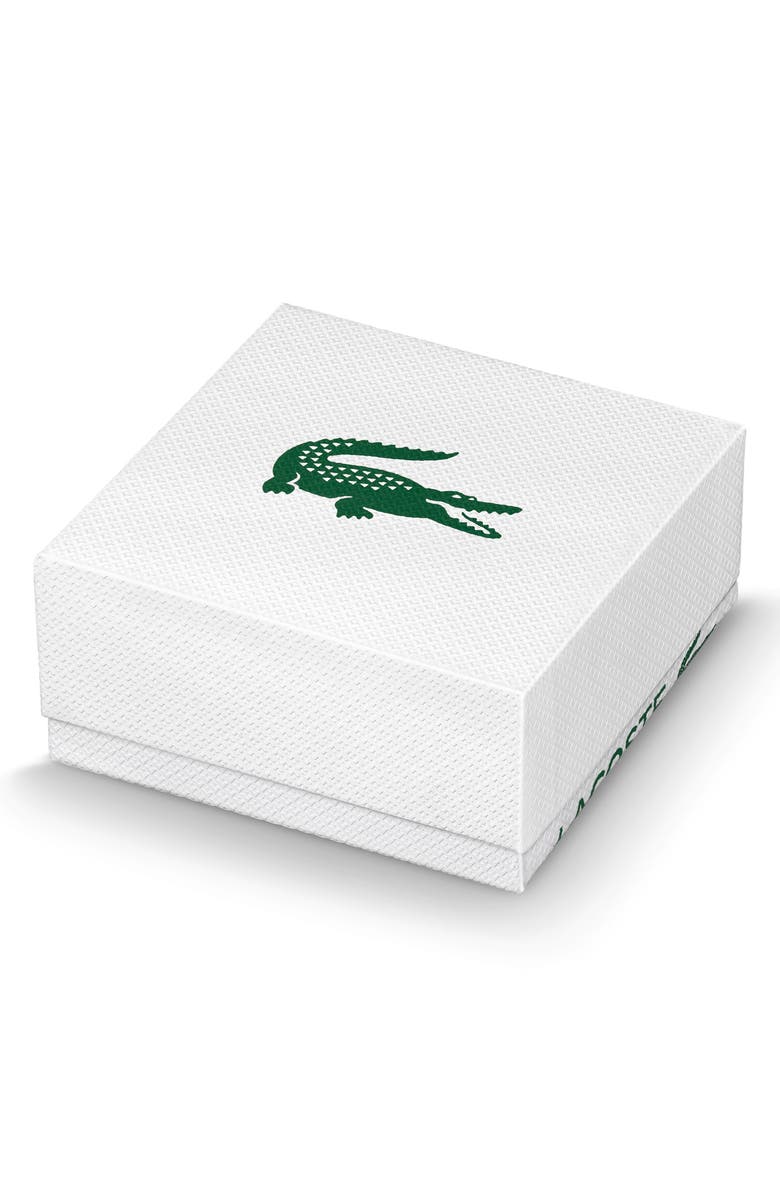 Lacoste Crocodile Pavé Bracelet, Alternate, color, Silver