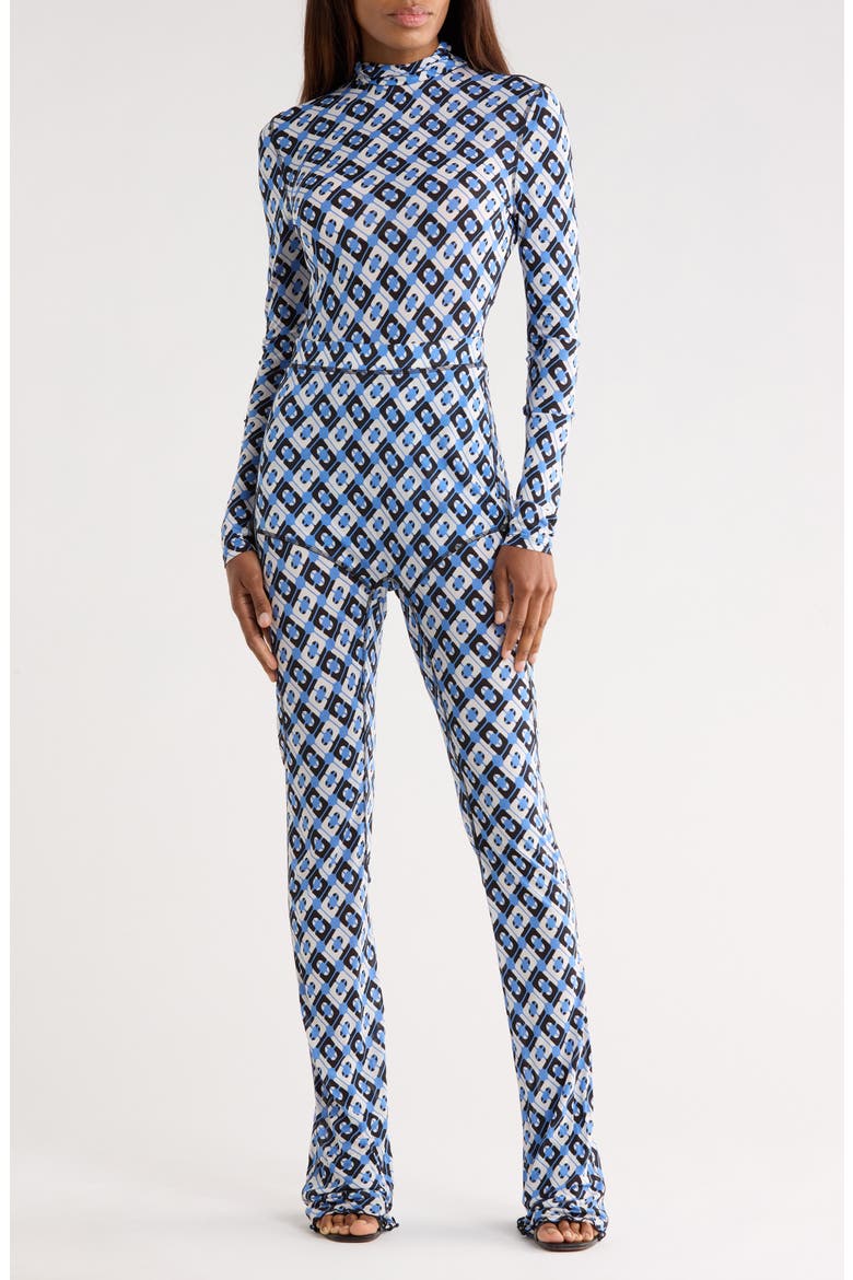 Jordana Long Sleeve Jumpsuit, Alternate, color, CANE LINK BLUE