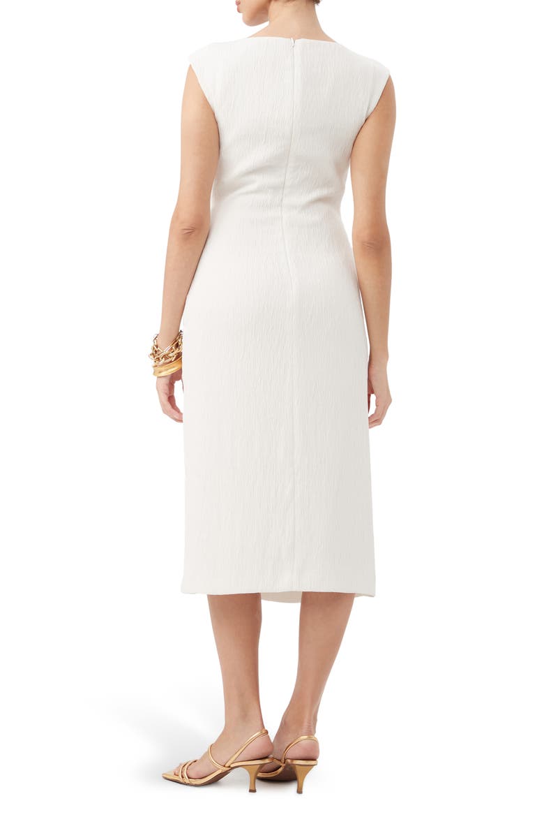 Evelyn 2 Sheath Midi Dress, Alternate, color, WHITEWASH