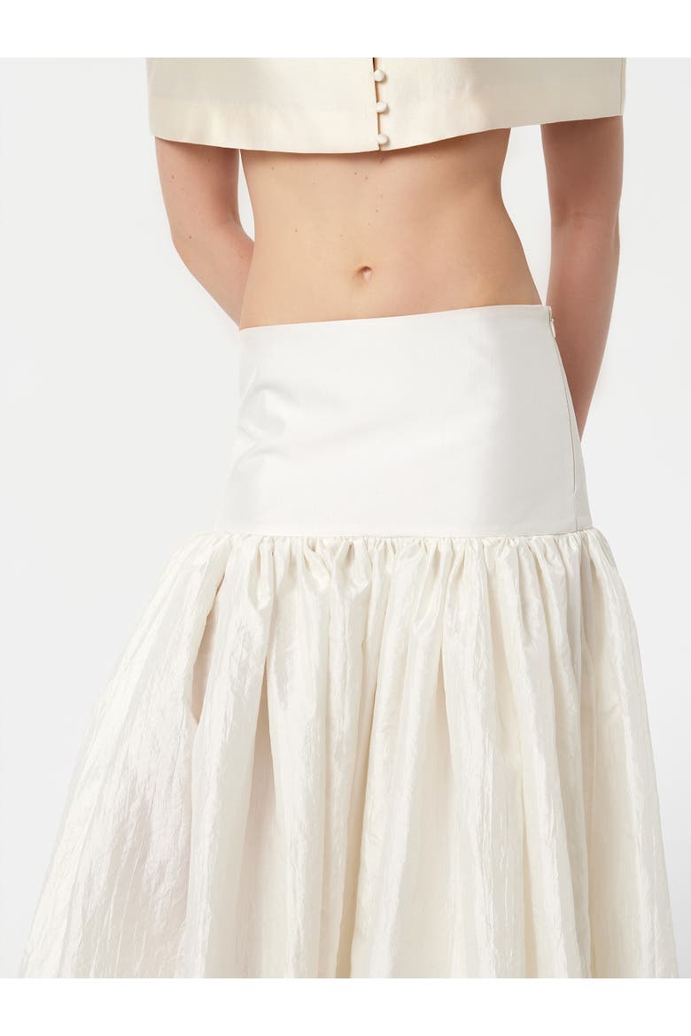 Maxi Bridal Taffeta Skirt, Alternate, color, Ivory
