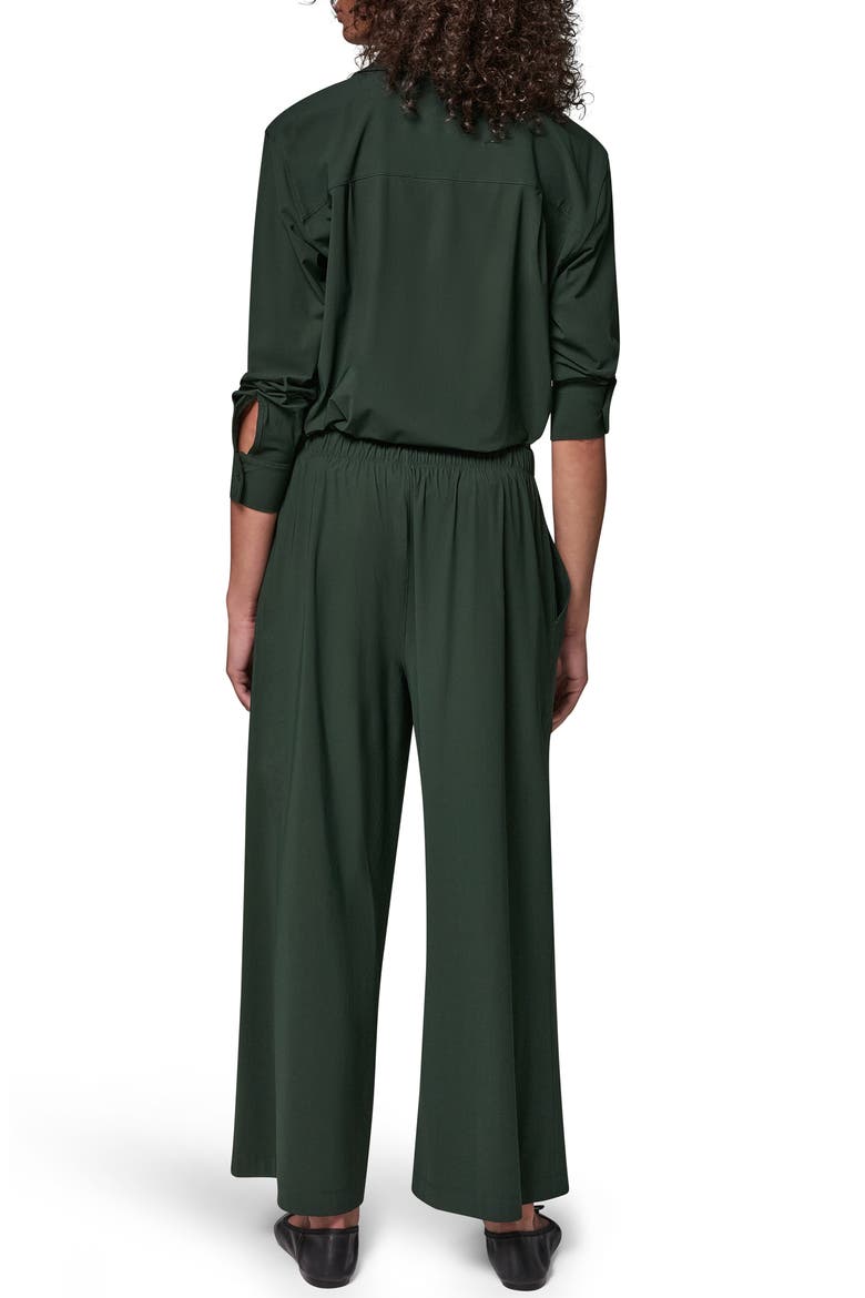 Relaxed Mid Rise Ankle Wide Leg Pants, Alternate, color, BLACK FOREST