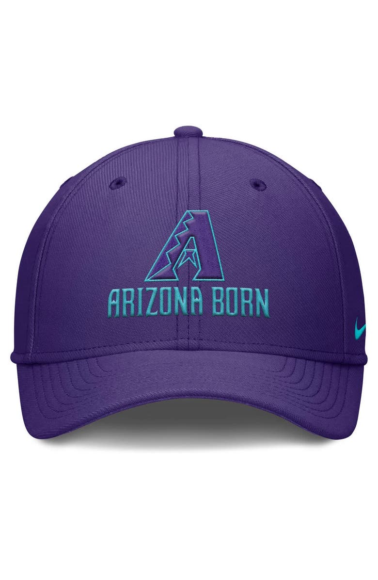 Nike Men's Nike Purple Arizona Diamondbacks 2025 City Connect Rise Swoosh Performance Flex Hat, Alternate, color, Purple