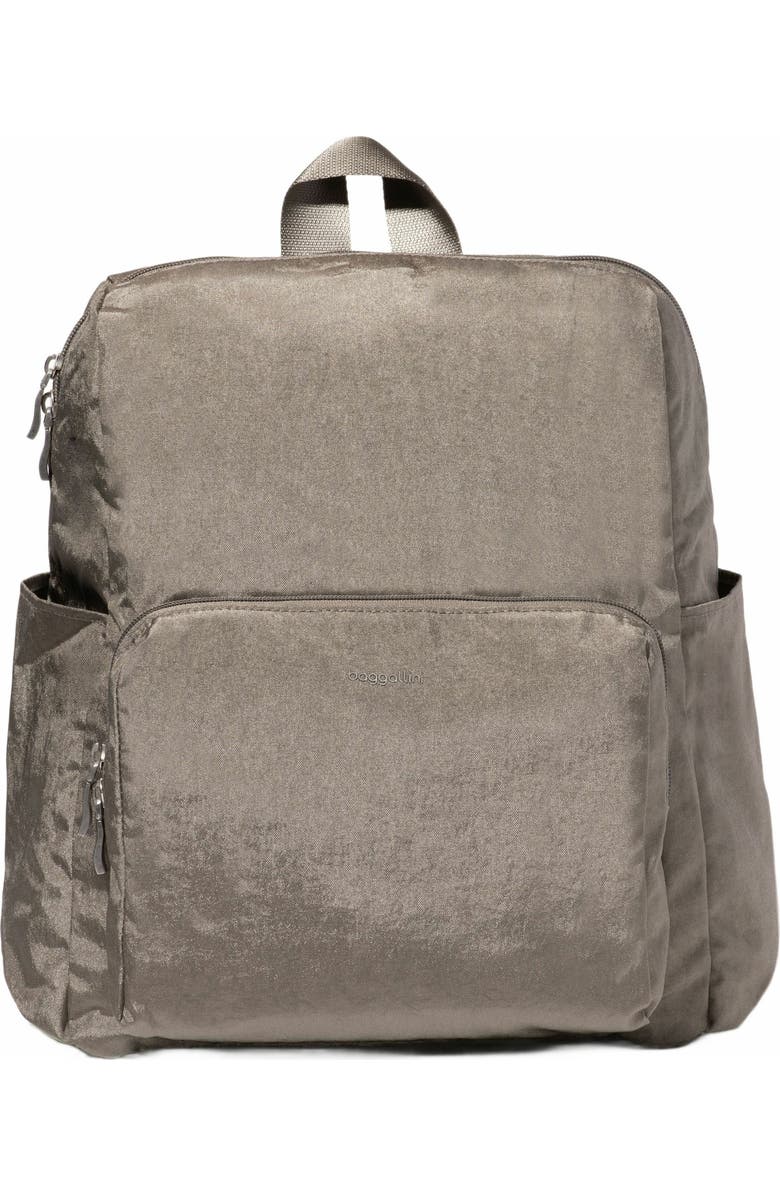 BAGGALLINI Carryall Packable Backpack, Main, color, Sterling Shimmer