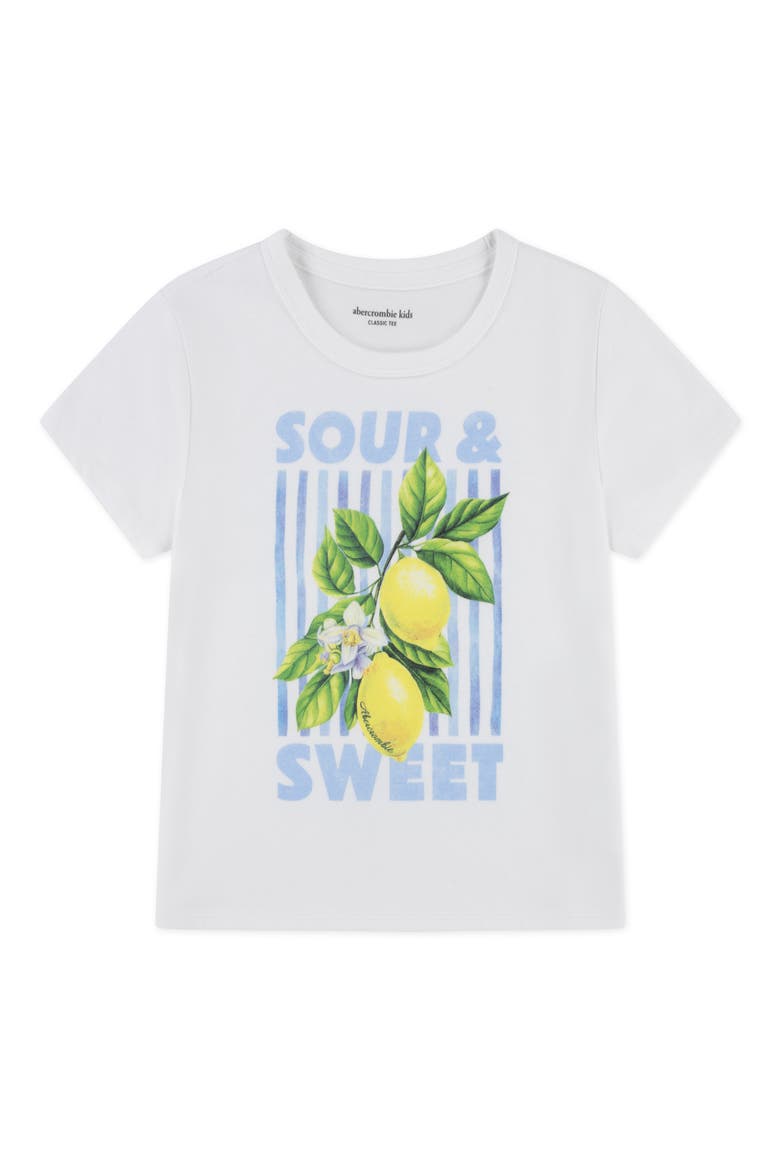 Kids' Sour & Sweet Graphic Cotton Blend T-Shirt, Main, color, BRIGHT WHITE