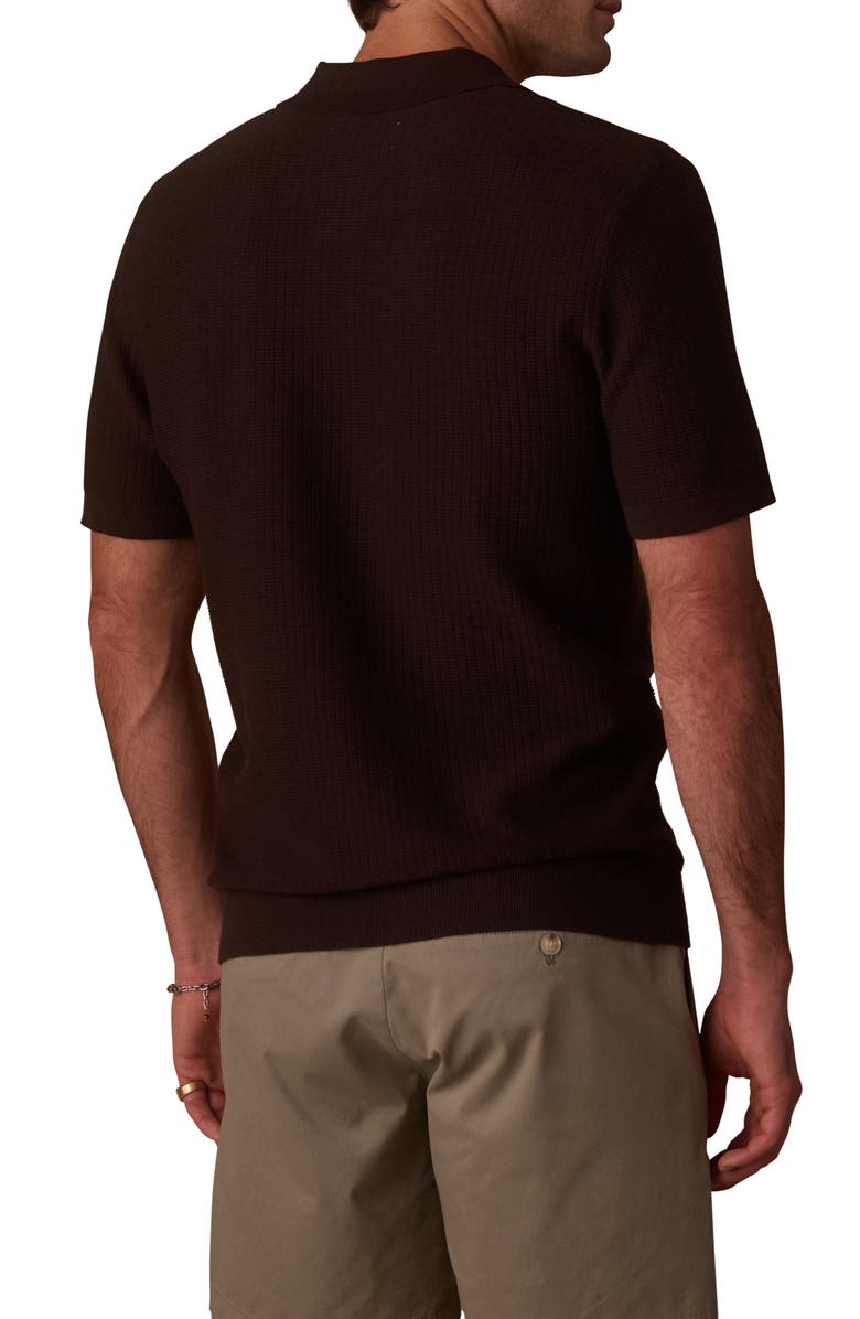 The Normal Brand BreezeKnit Polo, Alternate, color, Dark Brown
