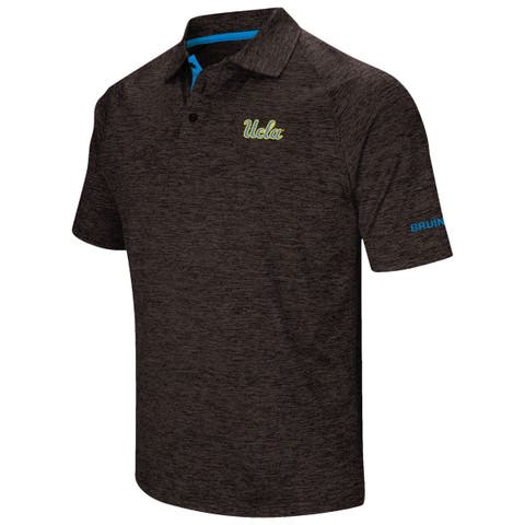 Men's Colosseum Black UCLA Bruins Down Swing Polo