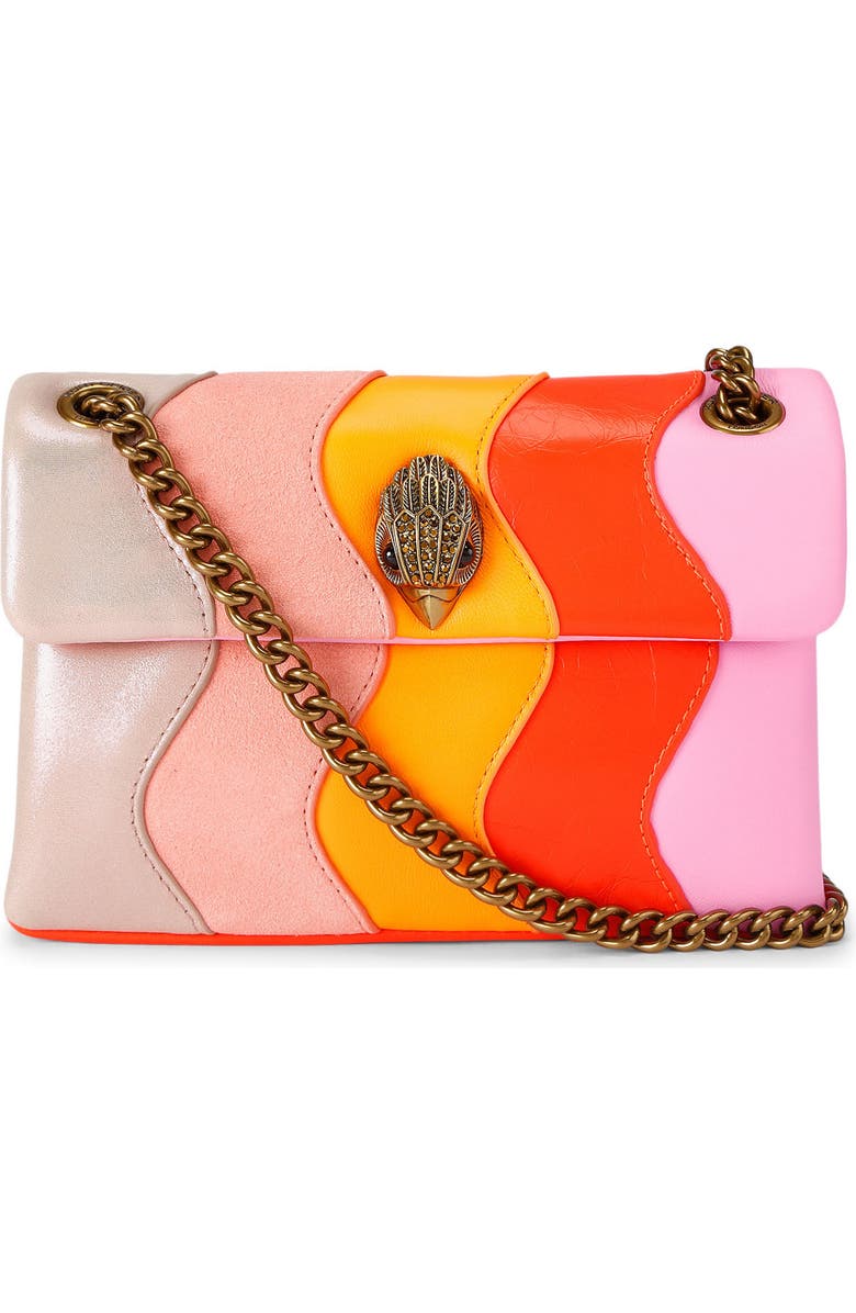 Kurt Geiger London Mini Kensington Convertible Leather Crossbody Bag, Main, color, Pink