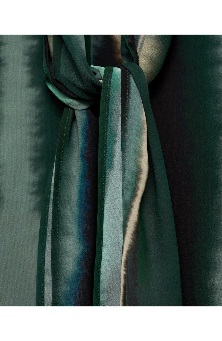 MANGO Printed Pussybow Top, Alternate, color,