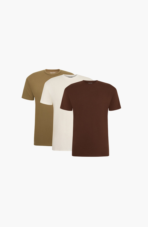 Crew Neck T-Shirts (3 Pack)