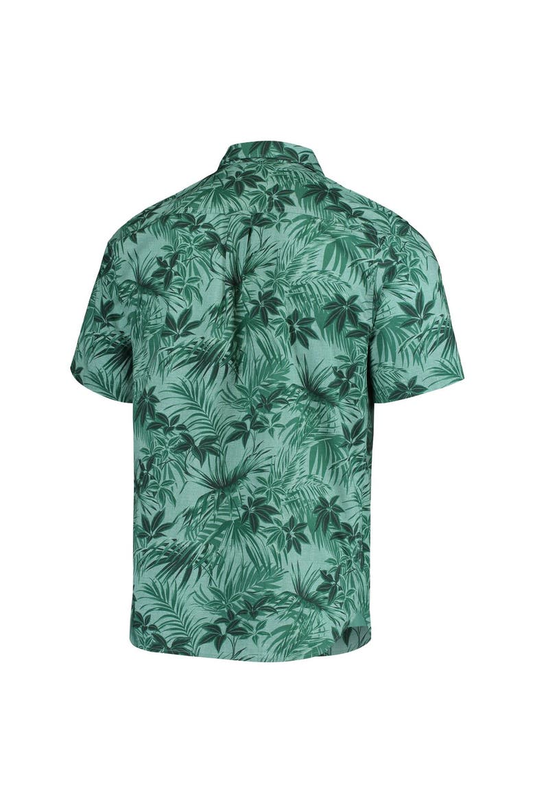 Men's Tommy Bahama Green Oakland Athletics Sport Reign Forest Fronds Button-Up Shirt, Alternate, color, Green