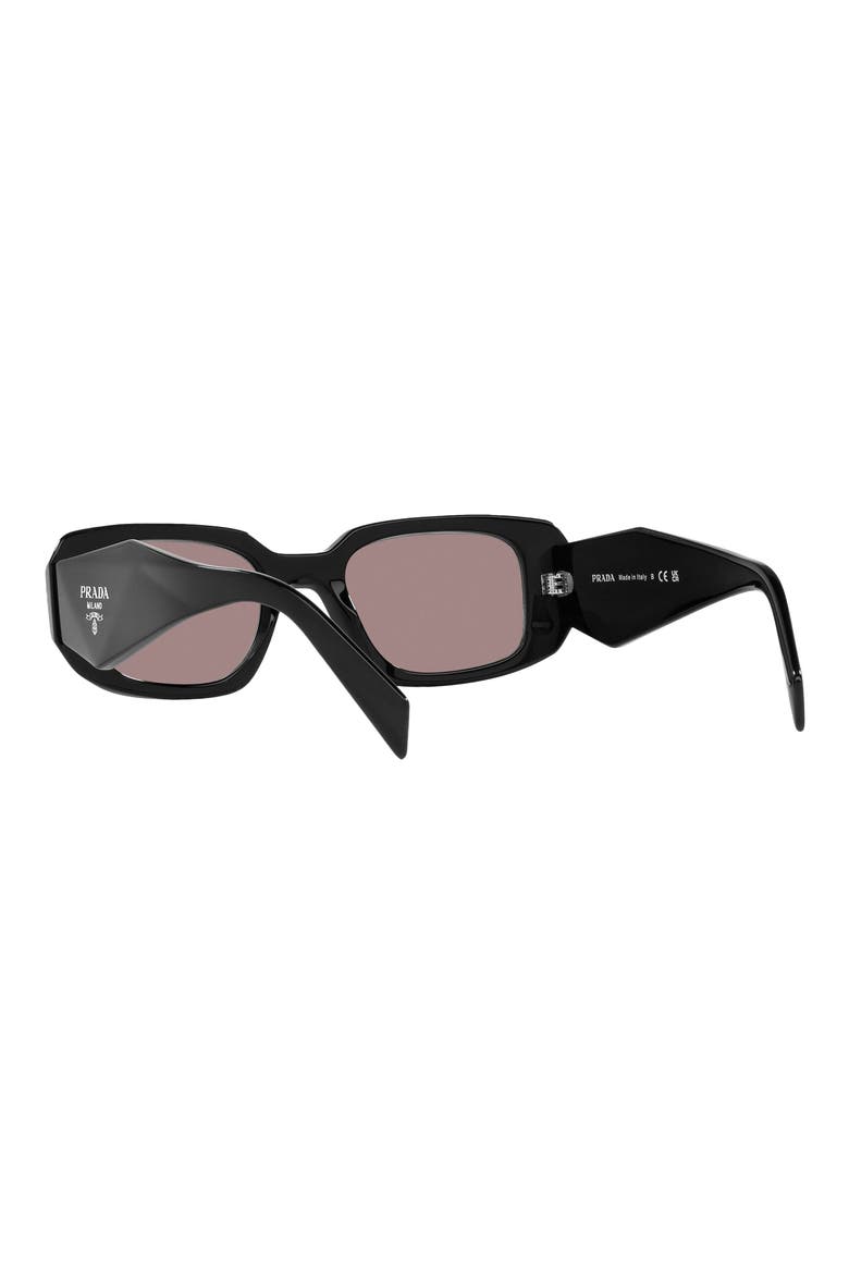 49mm Small Rectangular Sunglasses, Alternate, color, GREY MIRROR