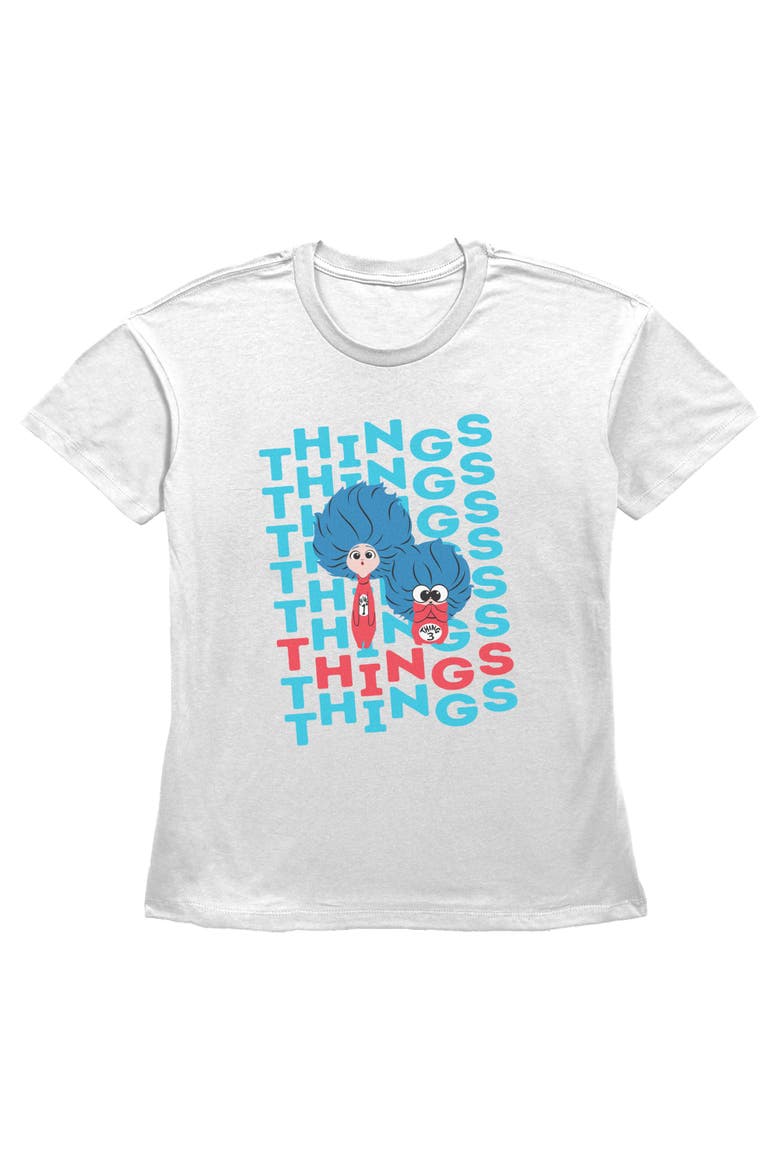 Women's Things Things Things Short Sleeve T-Shirt, Main, color, White