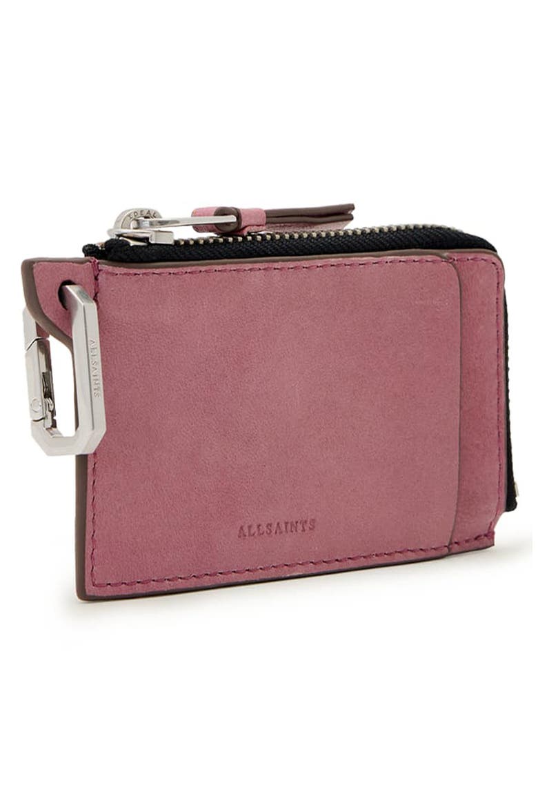 Remy Leather Wallet, Alternate, color, RASPBERRY PINK