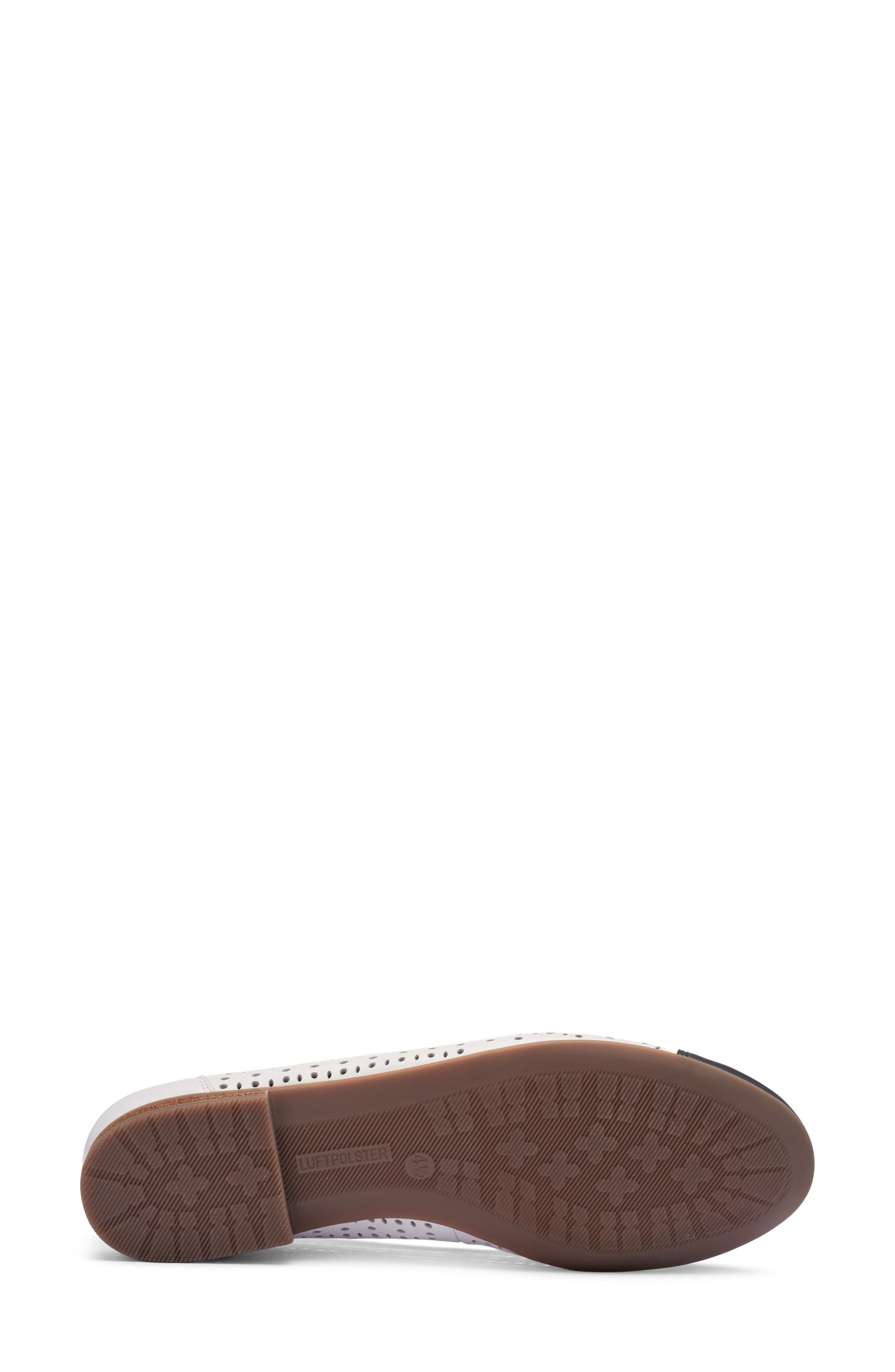 ara Sangria Cap Toe Flat, Alternate, color, 