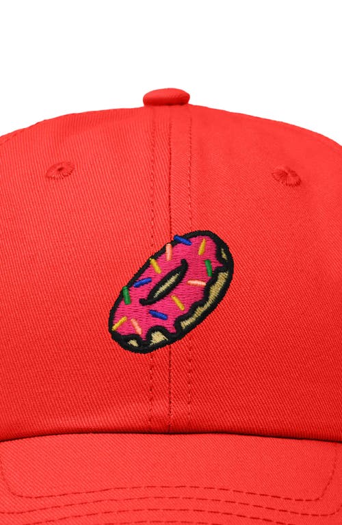 DALIX DALIX DONUT EMBROIDERED ADJUSTABLE CAP 