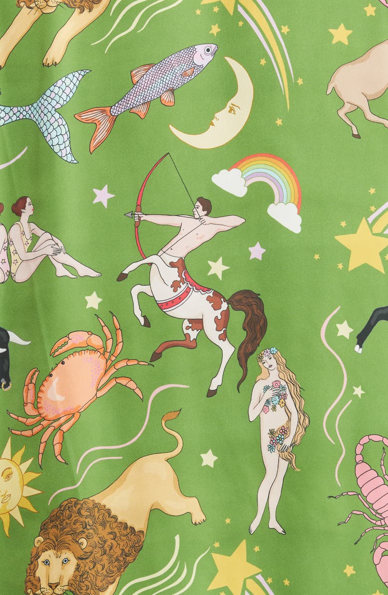 Karen Mabon Zodiac Green Short Pajamas, Alternate, color,