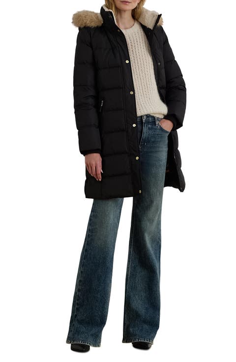 Icon Heritage Puffer Jacket with Removable Faux Fur Trim Hood