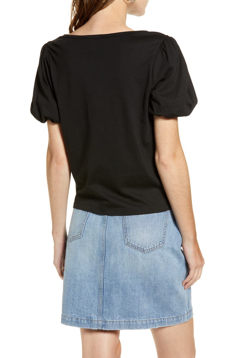 Rachel Parcell Bubble Sleeve Tee, Alternate, color,