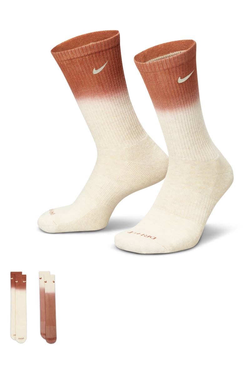 Nike Dri-FIT Everyday Plus Assorted 2-Pack Cushioned Crew Socks, Alternate, color, 
