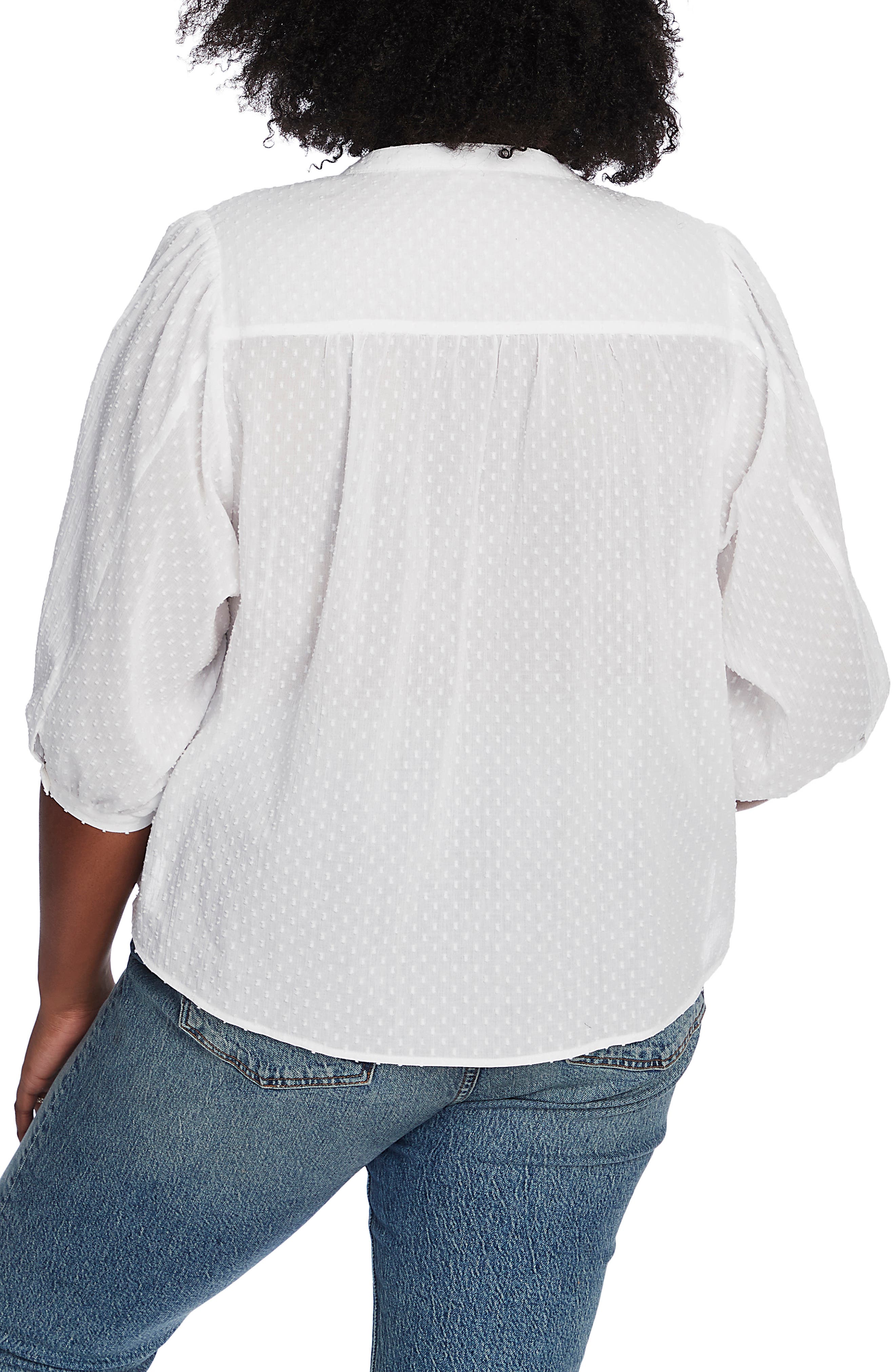 Court & Rowe Ladder Trim Clip Dot Shirt (Women) | Nordstromrack