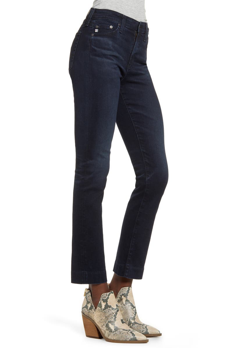 AG Mari High Waist Ankle Slim Straight Leg Jeans, Alternate, color, 