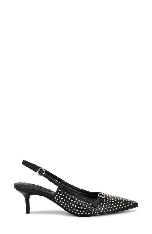 Nine West Ashlea Slingback Pointed Toe Pump In Black
