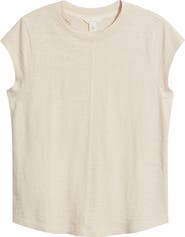 Caslon® Short Raglan Sleeve Cotton Tee