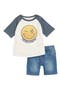 Kids' Raglan T-Shirt & Denim Shorts