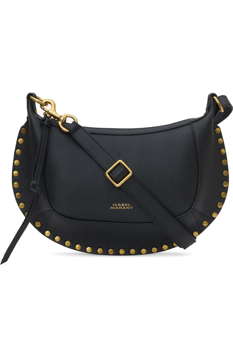 Isabel Marant Oskan Moon Leather Shoulder Bag, Main, color,
