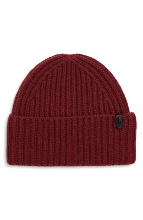 Boiled Cashmere Chunky Rib Beanie