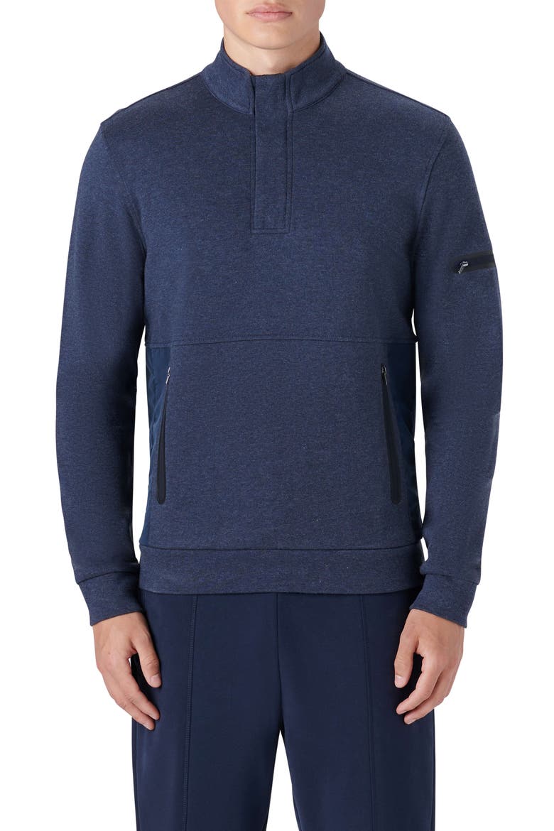 Quarter Zip Sweatshirt, Main, color, MIDNIGHT