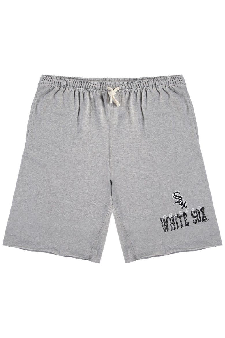 Men's Heathered Gray Chicago White Sox Big & Tall French Terry Shorts, Main, color, Heather Gray
