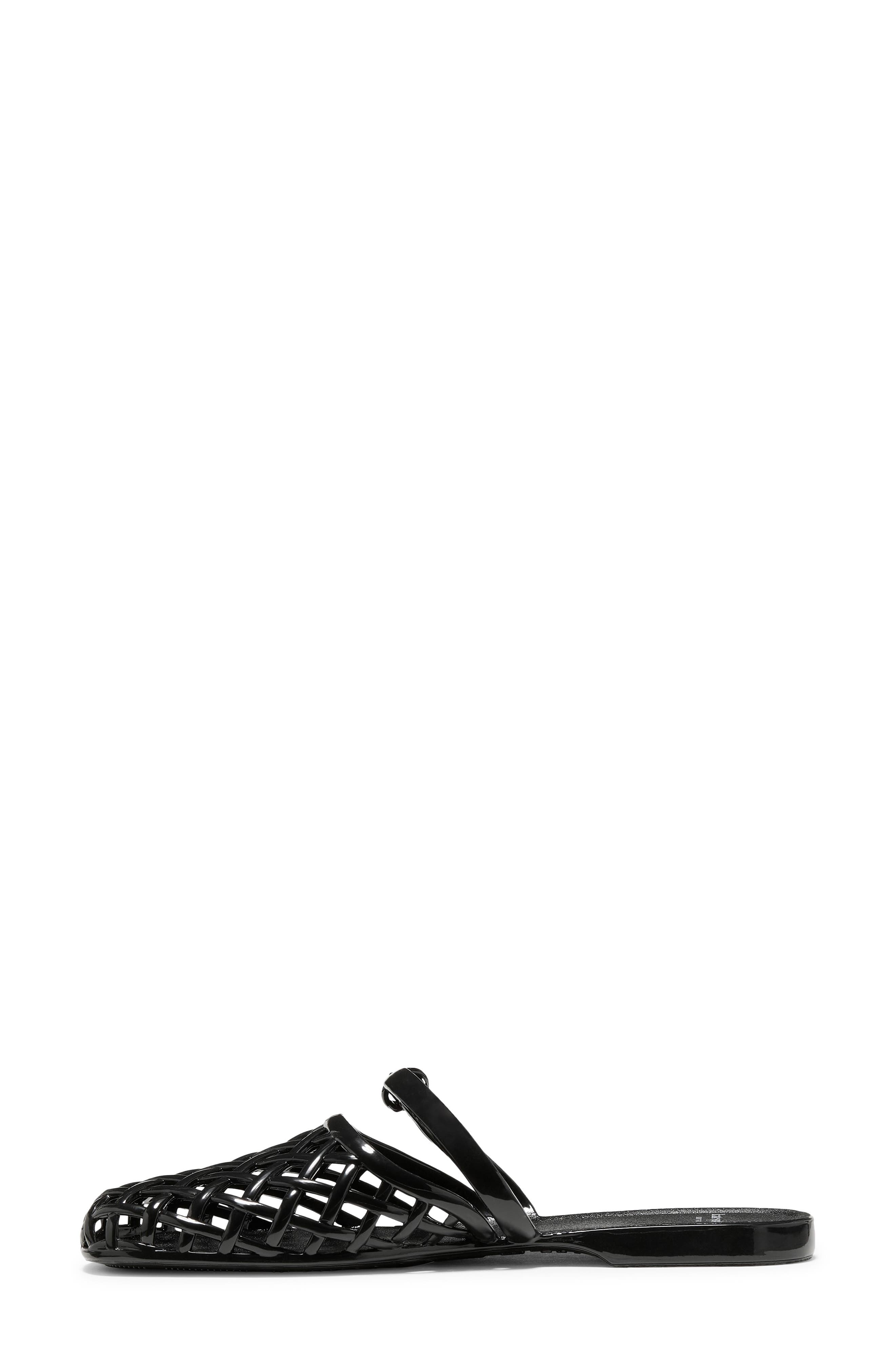 Kate Spade New York jelly fisherman mule, Alternate, color, Black