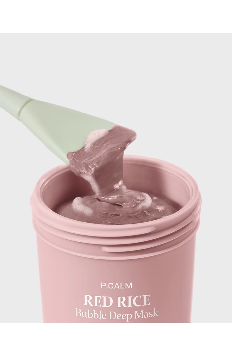 P.Calm Red Rice Bubble Deep Mask, Alternate, color,