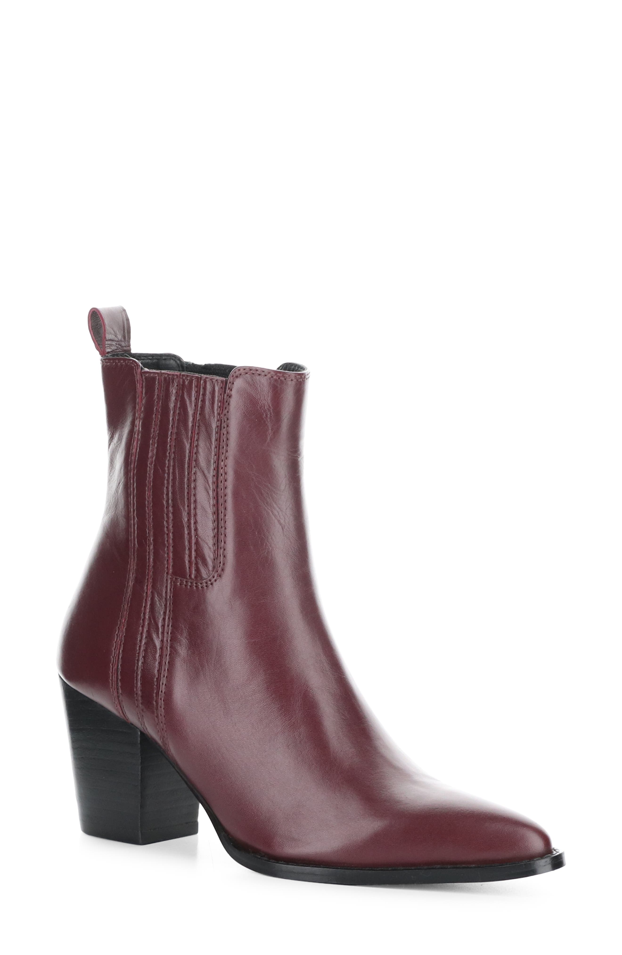 Truly Bootie, Main, color, BORDO LEATHER