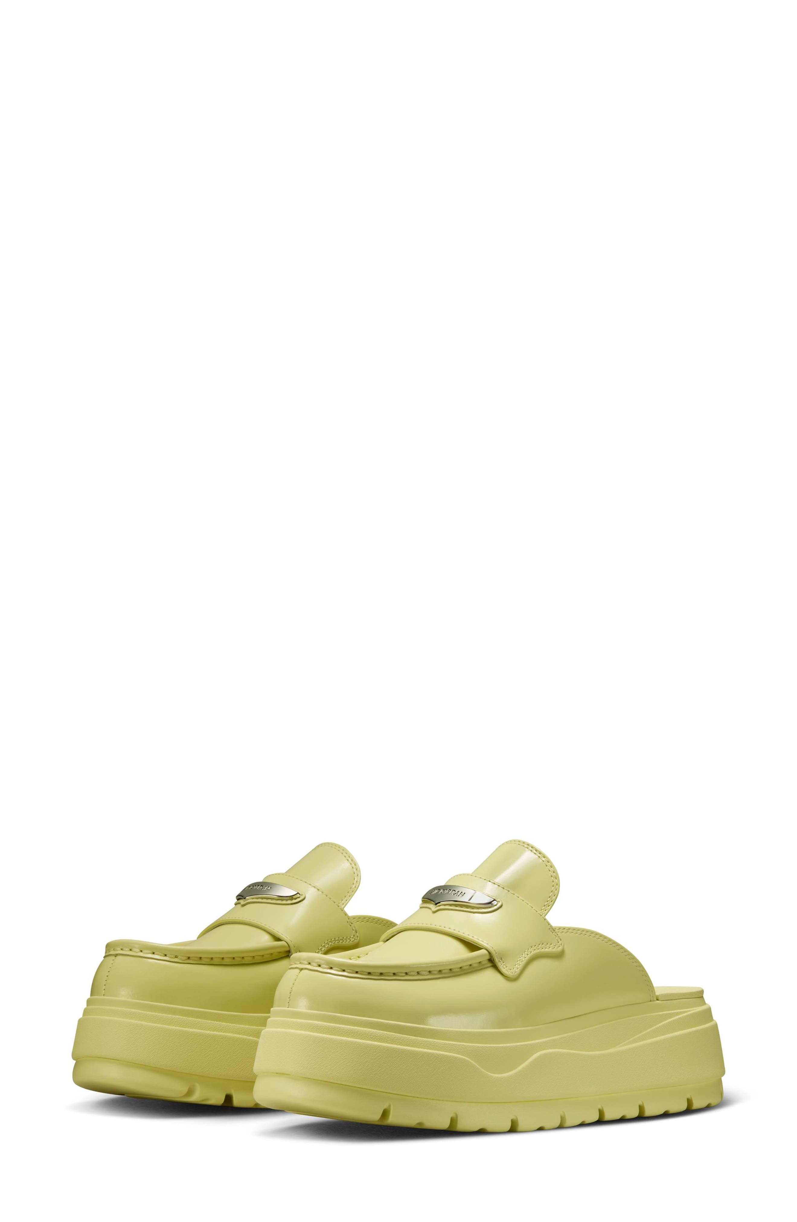 Jordan Air Jordan Loafer Mule, Main, color, Luminous Green/ Silver