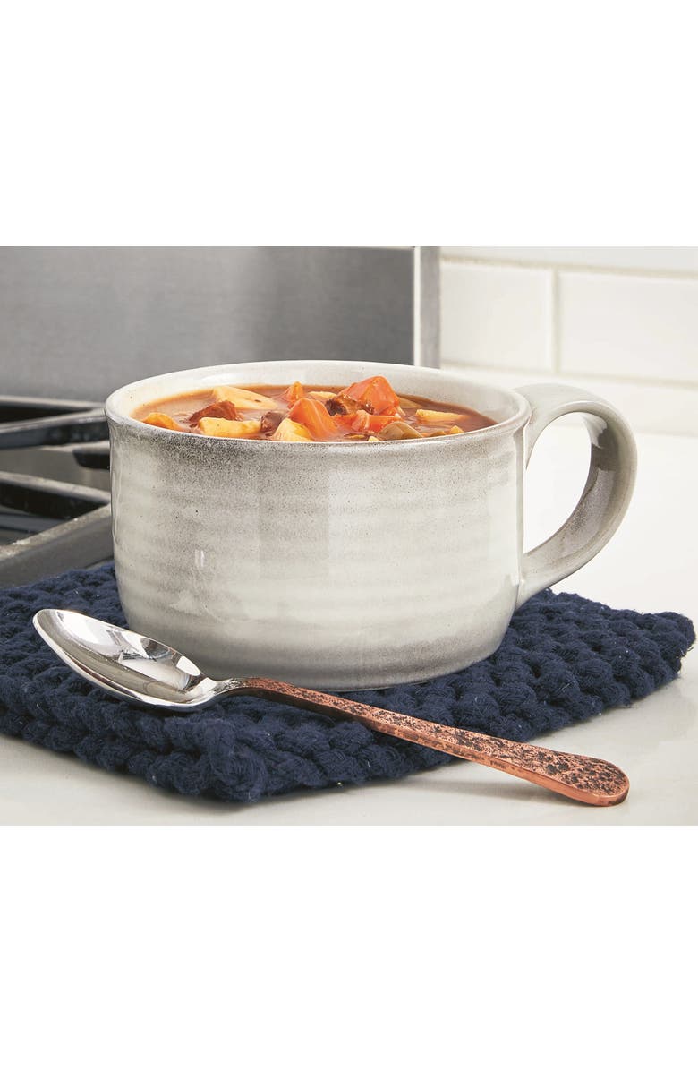 tag Stinson Light Gray Ceramic Soup Mug Dishwasher Safe, Alternate, color, Gray