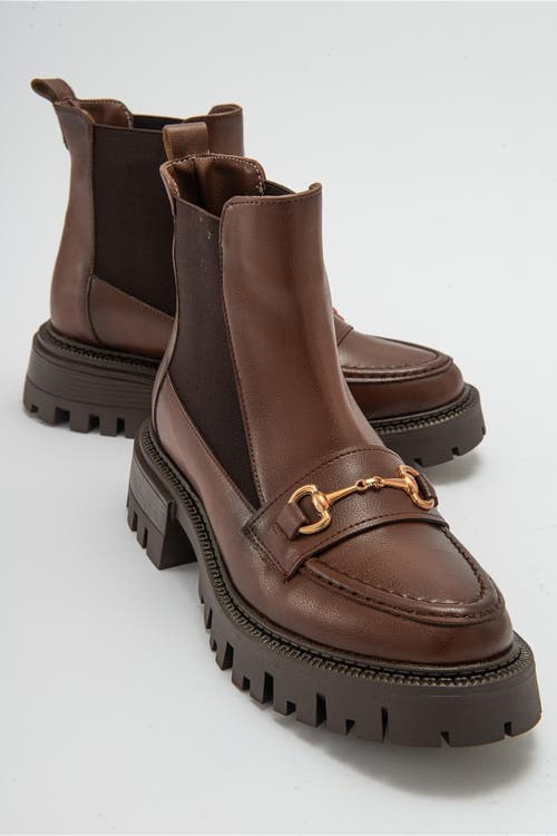 Prologue Shoes Vesper Buckled Chelsea Boot In Animal Print