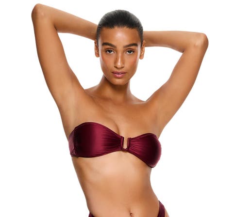 Satin Royale Bandeau Bikini Top Swimsuit