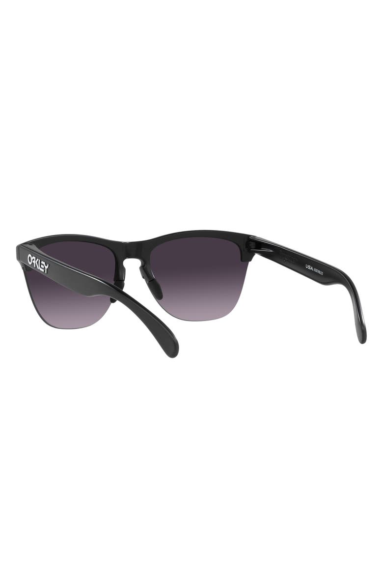 Oakley Frogskins Lite 63mm Oversized Round Sunglasses, Alternate, color, Matte Black