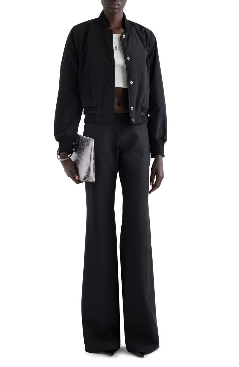 Givenchy Voyou Wool Blend Flare Leg Pants, Alternate, color, 