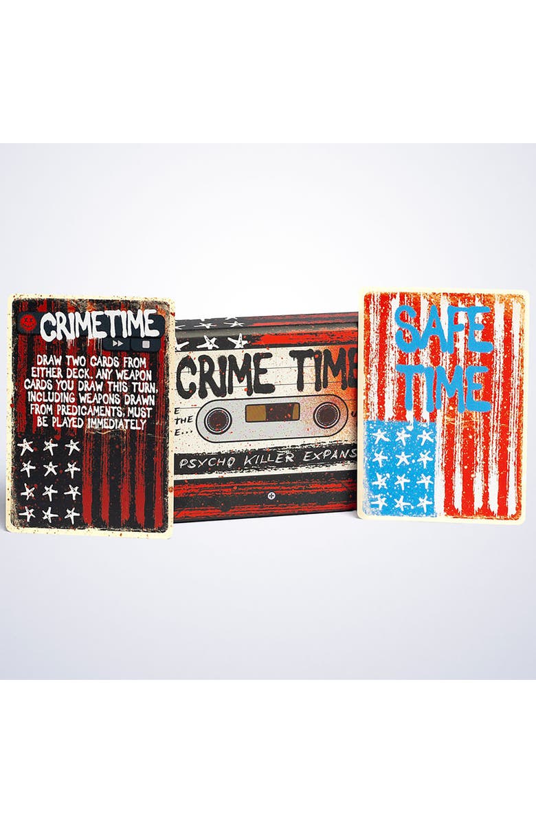Psycho Killer Crimetime Expansion Party Card Game, Alternate, color, Red