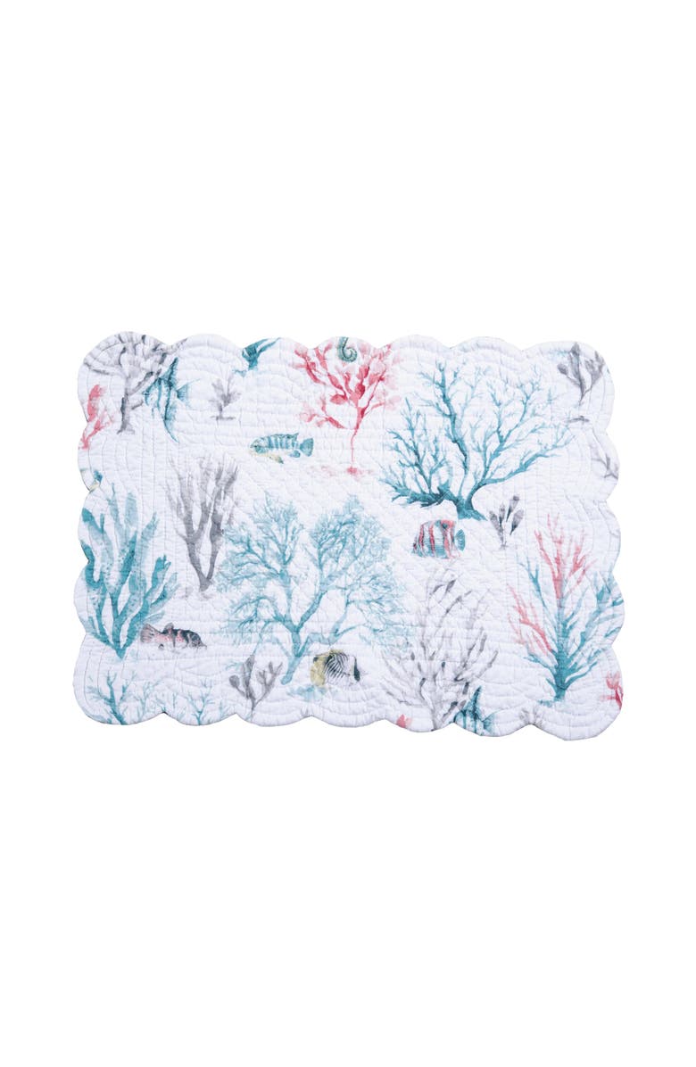 C&F Home St.Vincent Placemats, Set of 6, Alternate, color, Green