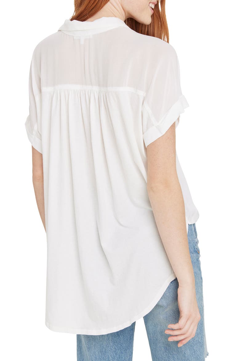 Paige Button-Up Shirt, Alternate, color, WHITE