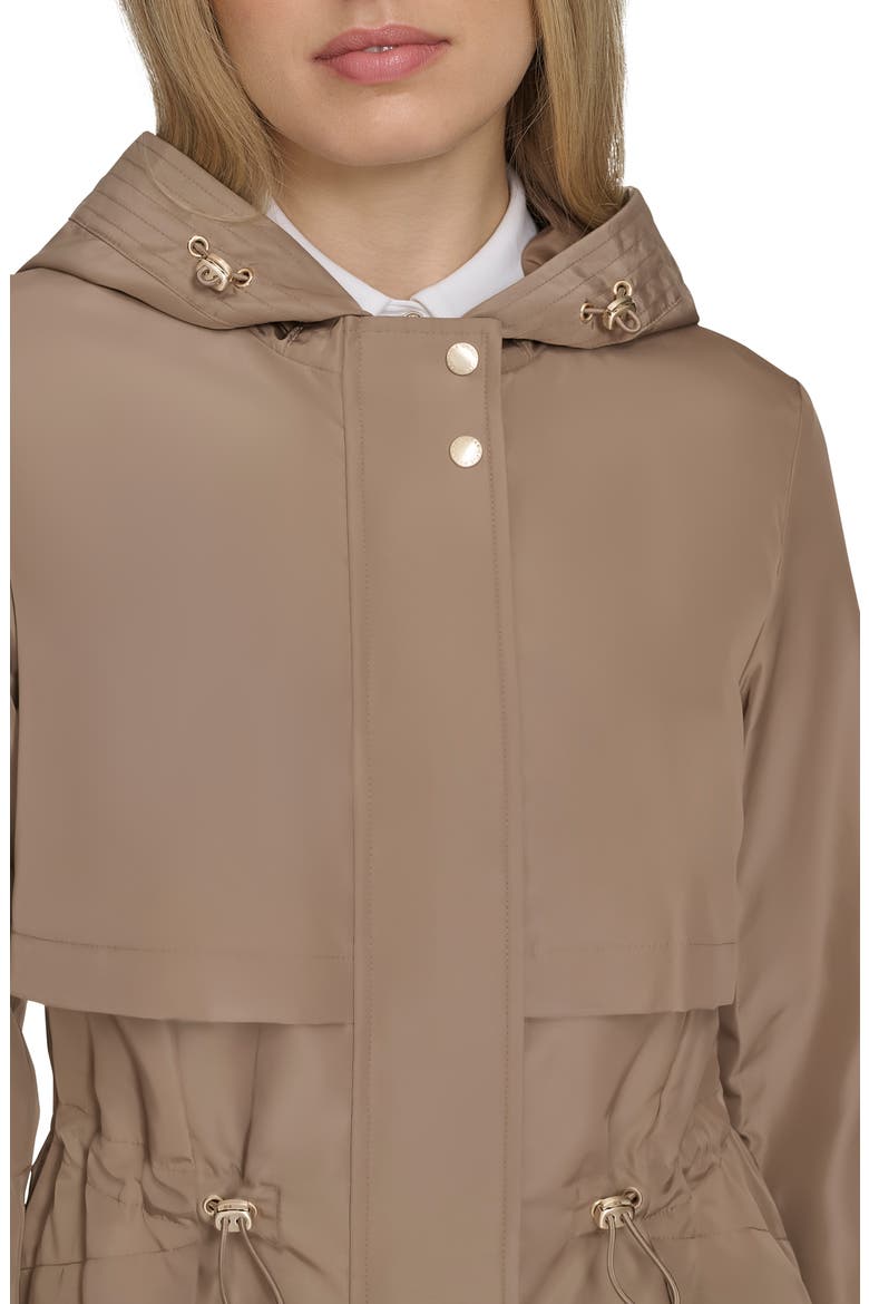 Hooded Trench Raincoat, Alternate, color, CHAMPAGNE