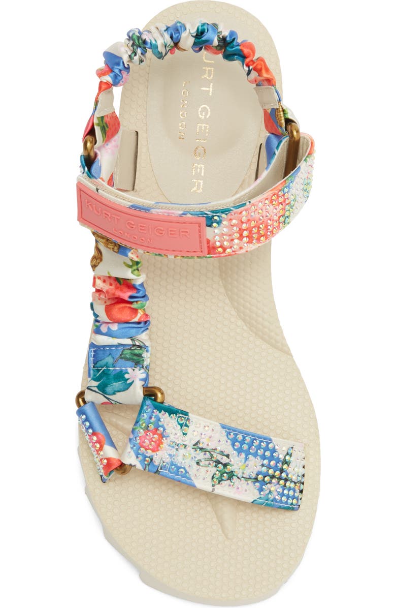 Kurt Geiger London Orion Double Strap Sandal, Alternate, color, White/ Oth