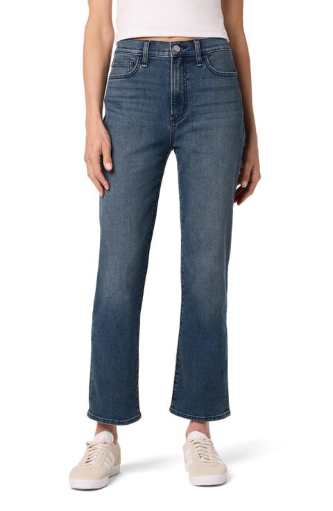Noa High Waist Crop Straight Leg Jeans