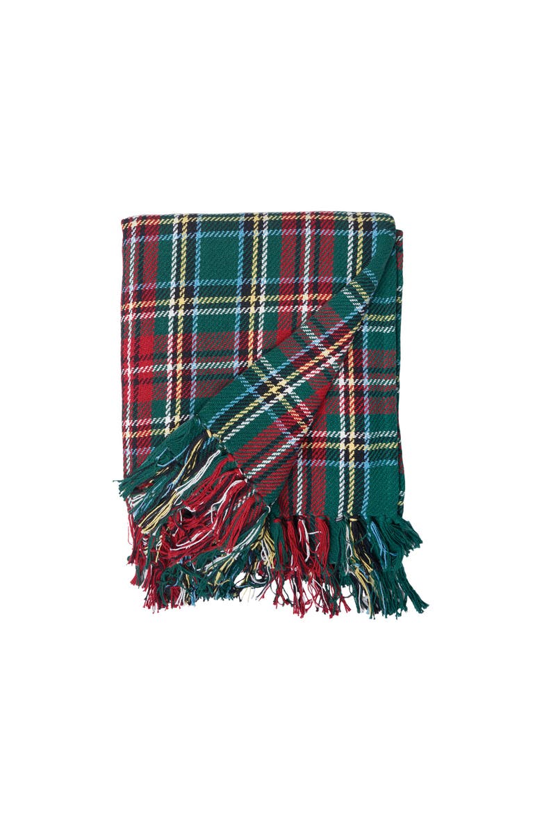C&F Home Plaid Throws, Main, color, Green